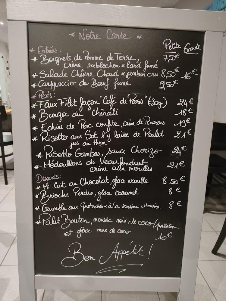 Le Chênali - Menu Image 1